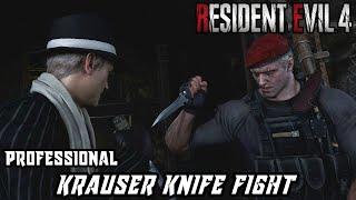 Resident Evil 4 Remake - Krauser Knife Fight [Professional | No Damage]