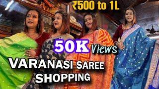 Varanasi Saree Shopping| Best Place to Shop Sarees In Varanasi| Thatheri Bazaar Wholesale #varanasi