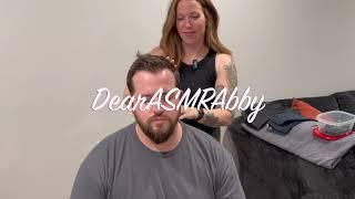 ASMR MENS HAIRCUT {RELAXING SCISSOR SOUNDS}