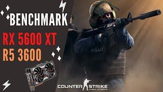 RYZEN 5 3600 + RX 5600 XT CS:GO Benchmark Test 1080p Ultra