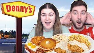 Brits Try DENNY'S for the first time in the USA!