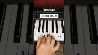 Yeshua Tutorial no teclado para iniciantes #piano #teclado #louvor #tecladomusical #tecladoiniciante