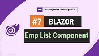 Employee list blazor component