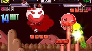 MUGEN Super Mario(me) vs Red Plumber + Super Mario x4(me) vs Red Plumber x4