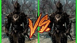 My own Ebony warrior build VS Ebony warrior (LEGENDARY) -【 Skyrim Special Edition 】