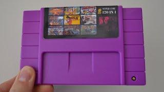 120 in 1 SNES Multi Game Cart Collection "Purple Edition"