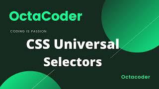 Mastering CSS Universal Selector | HTML & CSS