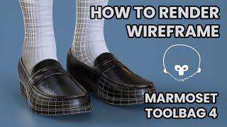 How to Render Wireframe in Marmoset Toolbag 4