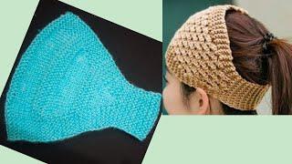 Step By Step Knitting Tutorial Of Head Warmer/Ear Warmer/Scarf For Beginners  #BeenasCorner