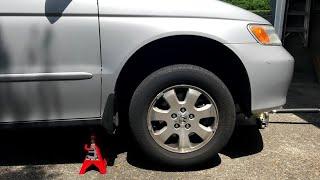 How To Safely Lift And Support Your Vehicle (Honda Odyssey) | Handy Hudsonite