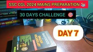 DAY 7/30  SSC CGL 2024 MAINS PREPARATION #ssc #study #studymotivation #ssccgl