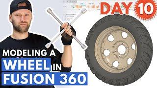 How To Model a Wheel in Fusion 360 - Day 10