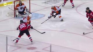 Ondrej Palat scores a powerplay goal against the Philadelphia Flyers