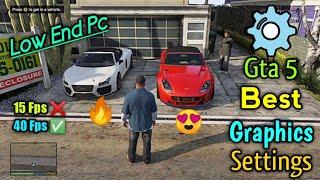 Best Graphics Settings For Gta 5 for low end Laptop/Pc|For Core i3|Smooth Gameplay |