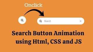 Search Bar Using HTML, CSS and JavaScript | Animated Search Box Using JS | Expandable Search Box
