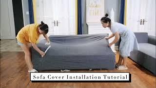 How to install L-shaped Sofa Cover