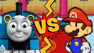 M.U.G.E.N Battles | Thomas the Tank Engine vs Paper Mario | Thomas & Friends vs Super Mario Bros.