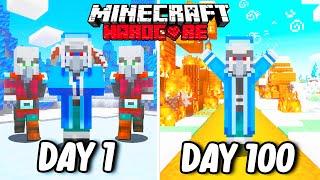 I Survived 100 Days as an ICEOLOGER in Hardcore Minecraft... Minecraft Hardcore 100 Days