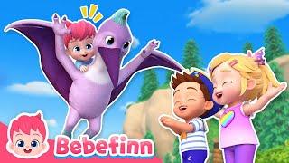 Let’s Fly With A New Dino Friend, Pteranodon!ㅣEP131ㅣBebefinn Nursery Rhymes and Kids Songs