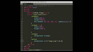 indian flag using html css. #css #html #javascript #webdesign  #republicday #indianflag #26january