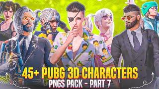 45+ Pubg 3d Character png Pack Free Download | Pubg 3d Characters Png Pack HD For Thumbnail | Part 7