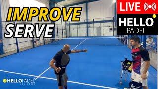 Improve Padel Serve - Beginner Live Session