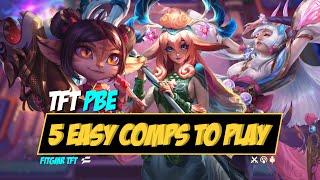 Set 11 TFT Masterclass | 5 Easy Comps to Play | PBE | Upsetmax | March 11, 2024