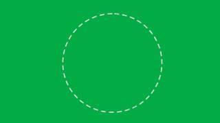 Animated Dotted Circle Green Screen