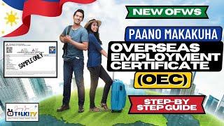 Overseas Employment Certificate (OEC)  Registration 2023 - Step-by-Step Guide for New OFWs