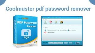 Coolmuster pdf password remover Tutorial | How to use Coolmuster pdf password remover