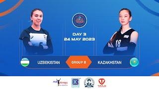 Uzbekistan vs Kazakhstan - M10 : CAVA Women's Challenge Cup 2023 (उज्वेकिस्तान विरुद्ध कजाकस्तान)