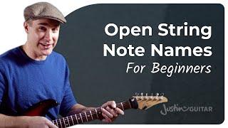 Learn the Open String Notes on the Guitar!