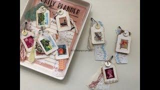 Embellishments - Using Cancelled Stamps - TUTORIAL - Liz The Paper Project