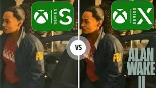 alan wake 2 xbox series s vs xbox series x