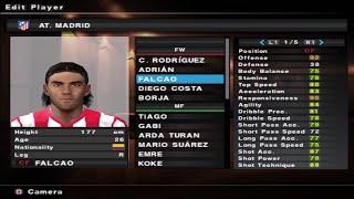 PES 2013 - Atlético de Madrid - Stats - PS2