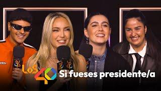 ¿Qué harían ANA MENA, BERET, CHIARA OLIVER o DANI FERNÁNDEZ como PRESIDENTE/A de España? | LOS40