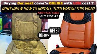 Step by Step Luxury Leather Car Seat Cover 2500Rs online Installation