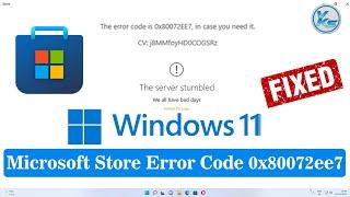  How To Fix Microsoft Store Error Code 0x80072ee7 in Windows 11 Laptop