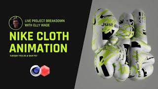 LIVE Project Breakdown | NIKE Cloth Text Animation