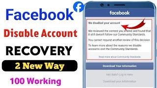 We Disabled Your Account Facebook New Update||Facebook Account Disabled Ho Gaya To Kya Kare/ part 2