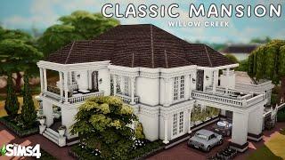 ️ Classic Manison in Willow Creek | NoCC | Stop Motion Build | The Sims 4