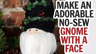 Sock Gnome with a Face / Christmas Gnome / Gnome with Eyes / No Sew Gnome / Dollar Tree Gnomes DIY