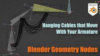 Blender Geometry Nodes: Making Cables that Move with Your Armatures