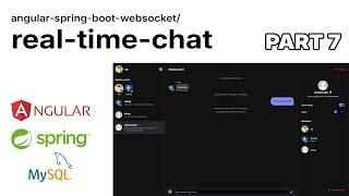Part 7 - WebSocket Setup | Angular, Spring Boot, WebSocket