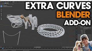 Amazing CURVE TOOLS in Blender with the Extra Curves Add-On - FREE Add-On!