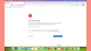 How to Fix Your Clock is Ahead | Your Clock is Behind | Google Crome Error Clock Time Ahead