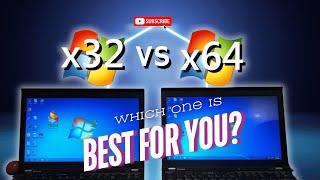 Windows 32 bit vs 64 bit Speed Test