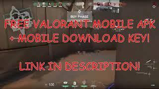 VALORANT MOBILE ANDROID APK DOWNLOAD! FREE VALORANT ANDROID! (LINK IN DESCRIPTION!)