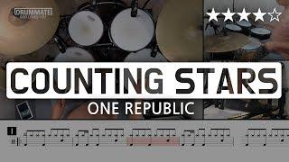 [Lv.12] COUNTING STARS - ONE REPUBLIC () Pop Drum Cover (Score, Lessons, Tutorial) | DRUMMATE