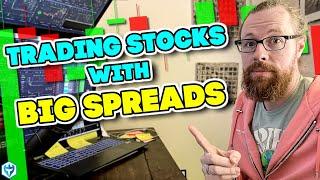 How to Day Trade Stocks with Big Spreads #stockmarket #daytrading